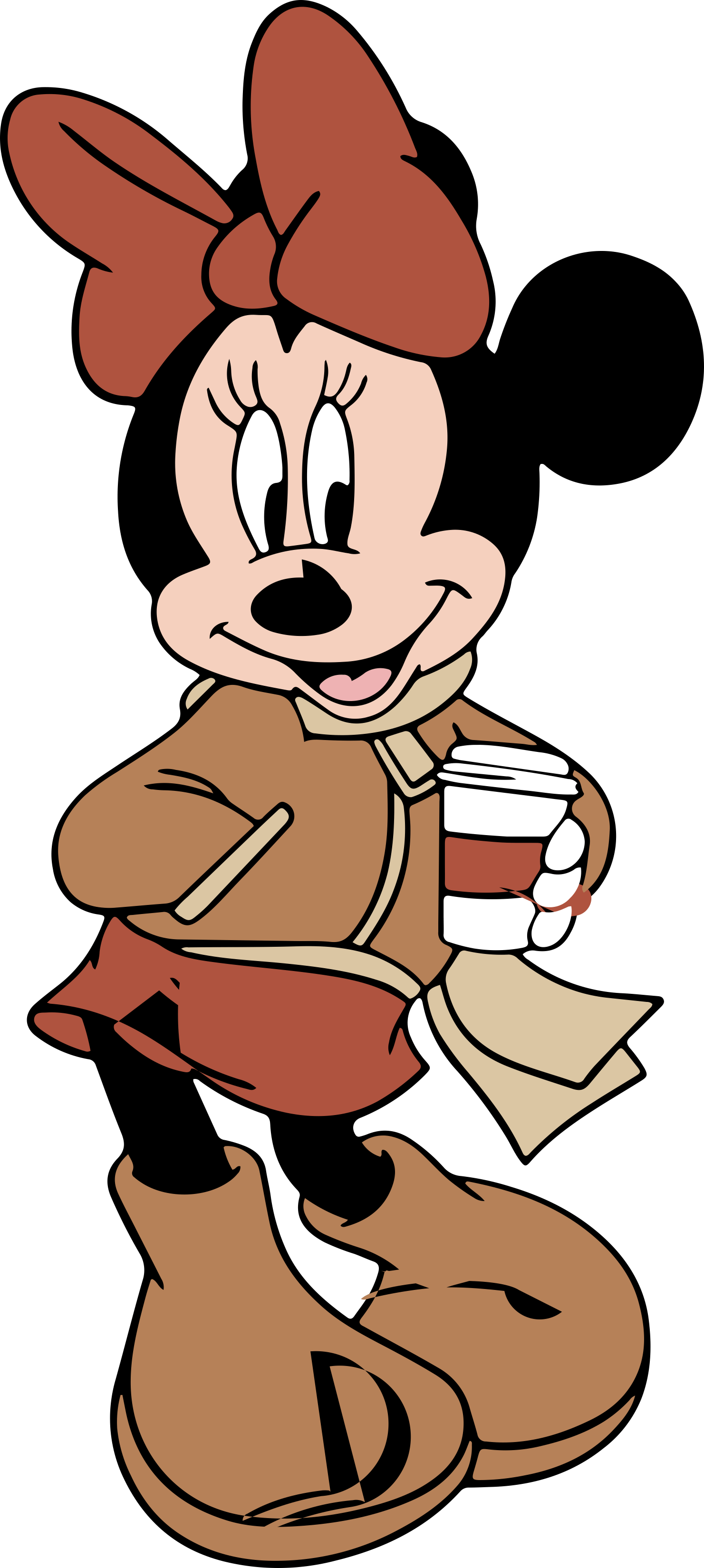 Minnie Mouse Fall Line Art Svg Vector Free Vectors